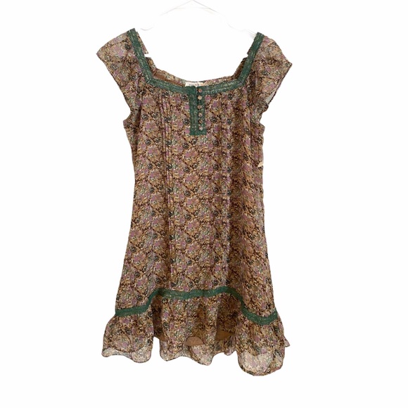 Blue Bird Coquette Floral Babydoll Dress - Picture 3 of 6